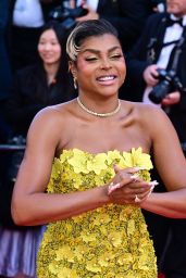 Taraji P. Henson Dazzles in Yellow Oscar de la Renta at Cannes Film Festival