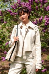 Taylor Hill Attends Burberry Spring Luncheon in NYC