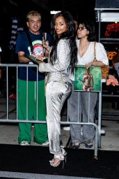 Tyla Turns Heads in Silver Suit on NYC’s Upper East Side