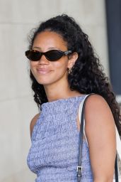Vick Hope Steps Out in London in Chic Black Dress