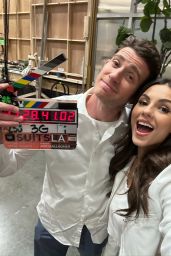 Victoria Justice on Set of Suits LA