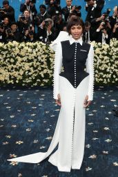 Zoe Saldana Masters Met Gala 2025 Theme in Thom Browne