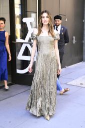 Allison Williams Champions Gold Glamour for 