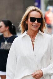 Amanda Holden Commands London Streets in Pristine White
