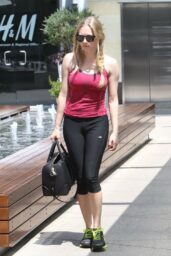 Amanda Seyfried spotted leaving the gym in West Hollywood, embracing casual fitness style – August 2012