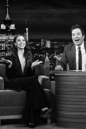 Antonia Gentry Debuts Sleek Suiting on Fallon