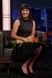 Ariela Barer Unveils Playful Polish on 'Jimmy Kimmel Live'
