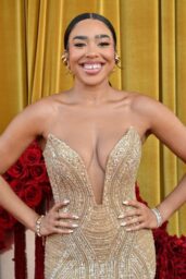 B Simone Dazzles in Gold at Hollywood Unlocked Impact Awards 2025