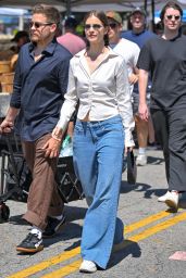 Barbara Palvin’s Casual Chic at LA Farmers Market