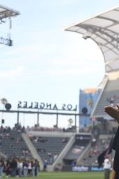 Becky G Commands Field at Angel City FC Match
