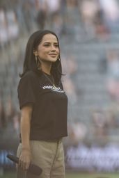 Becky G Commands Field at Angel City FC Match