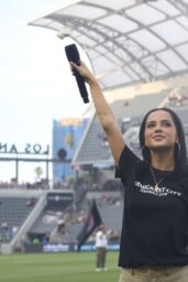Becky G Commands Field at Angel City FC Match