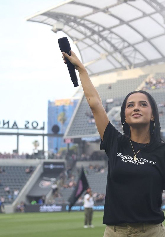 Becky G Commands Field at Angel City FC Match
