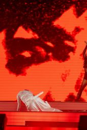 Becky G Ignites Mawazine Festival in Fiery Red Power