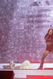 Becky G Ignites Mawazine Festival in Fiery Red Power