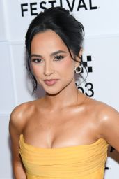 Becky G Unveils Golden Glamour at Tribeca Film Festival