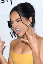 Becky G Unveils Golden Glamour at Tribeca Film Festival