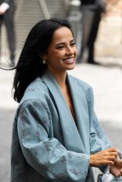 Becky G Unveils Powder Blue Power at Amiri SS26 Show