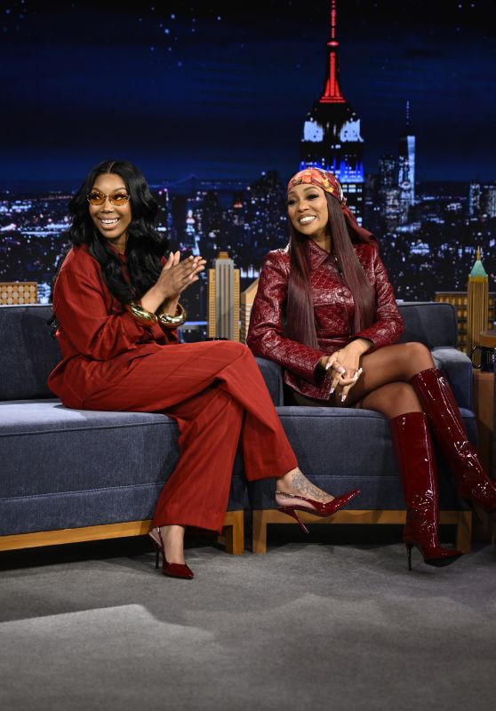Brandy & Monica Denise Unveil Coordinated Chic on 