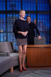 Charlize Theron Electrifies Seth Meyers in Chloé
