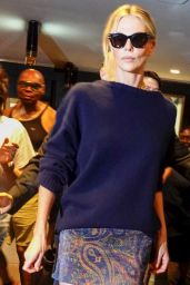 Charlize Theron Electrifies Seth Meyers in Chloé