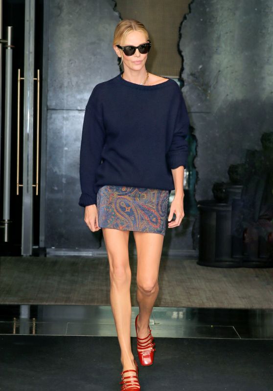 Charlize Theron Electrifies Seth Meyers in Chloé