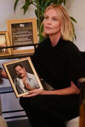 Charlize Theron’s Poised Power on Kimmel Set