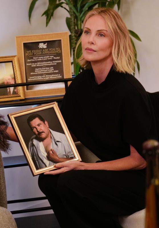 Charlize Theron’s Poised Power on Kimmel Set