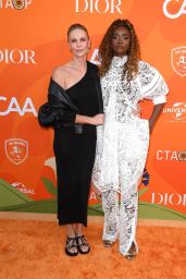 Charlize Theron Unveils Understated Chic at CTAOP Block Party