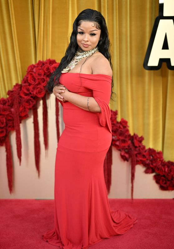 Chrisean Unleashes Fiery Glamour at Hollywood Unlocked Impact Awards 2025