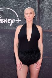 CJ Perry Unveils Feathered Flair at "Ironheart" Launch