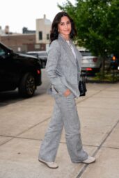 Courteney Cox Unveils Grey Suiting at TODAY Stages