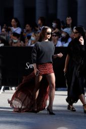 Cristin Milioti Explores Androgynous Edge at Saint Laurent Show