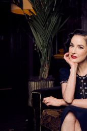 Dita Von Teese Exudes Vintage Glamour at The Savoy