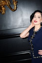 Dita Von Teese Exudes Vintage Glamour at The Savoy