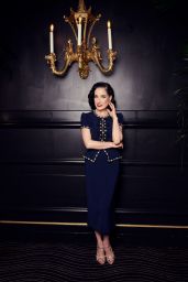 Dita Von Teese Exudes Vintage Glamour at The Savoy