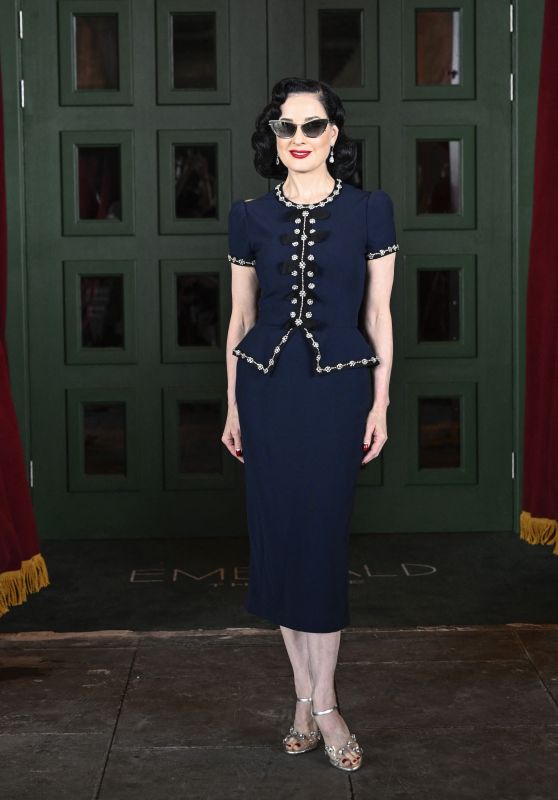 Dita Von Teese Sparkles at "Diamonds And Dust" Photocall