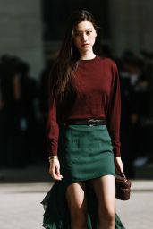 Doyeon Kim Channels Dual Chic at Saint Laurent Menswear Show