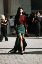 Doyeon Kim Channels Dual Chic at Saint Laurent Menswear Show