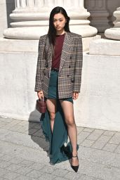 Doyeon Kim Channels Dual Chic at Saint Laurent Menswear Show