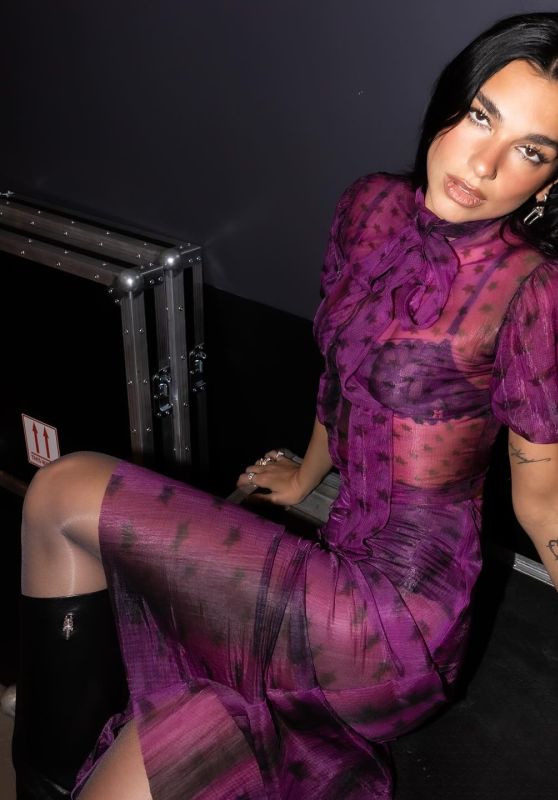 Dua Lipa Acne Studios Fall 2025 Purple Power
