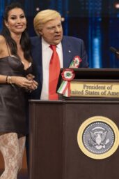 Elisabetta Gregoraci Graces "Audiscion" Stage in Naples