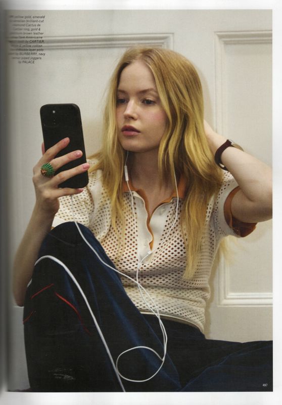Ellie Bamber Charms in Pop Magazine Spring/Summer 2025