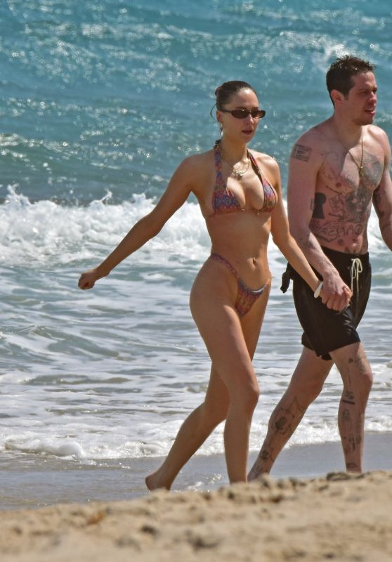 Elsie Hewitt and Pete Davidson Spotted Beachside in Palm Beach