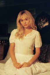 Emily Alyn Lind Evokes Retro Charm for Polyester