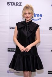 Emily Alyn Lind Unveils Chic Bow Statement at Women in Entertainment Summit