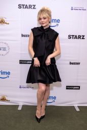 Emily Alyn Lind Unveils Chic Bow Statement at Women in Entertainment Summit