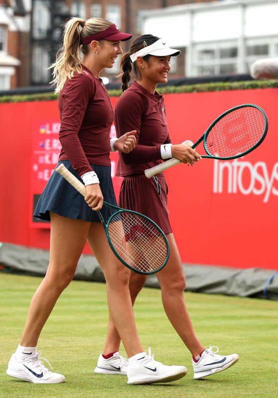 Emma Raducanu and Katie Boulter lose in doubles quarterfinal of HSBC Championships - London, England - June 11, 2025