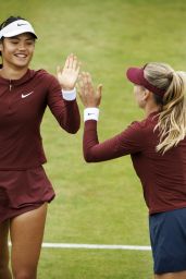 Emma Raducanu and Katie Boulter lose in doubles quarterfinal of HSBC Championships - London, England - June 11, 2025