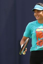 Emma Raducanu practice session at Wimbledon 2025 - London